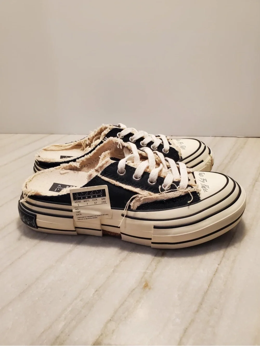xvessel G.O.P. Slip-on Black women sneaker US7 (240cm)